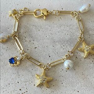 Kate Spade ♠️ Gold Starfish Charm Bracelet